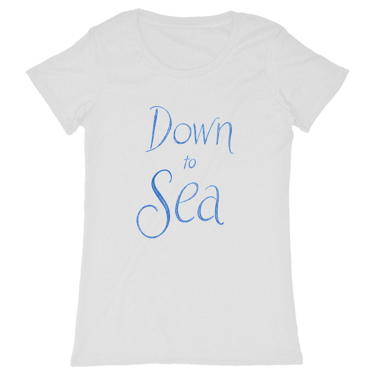 Down to Sea T-Shirt - front_white