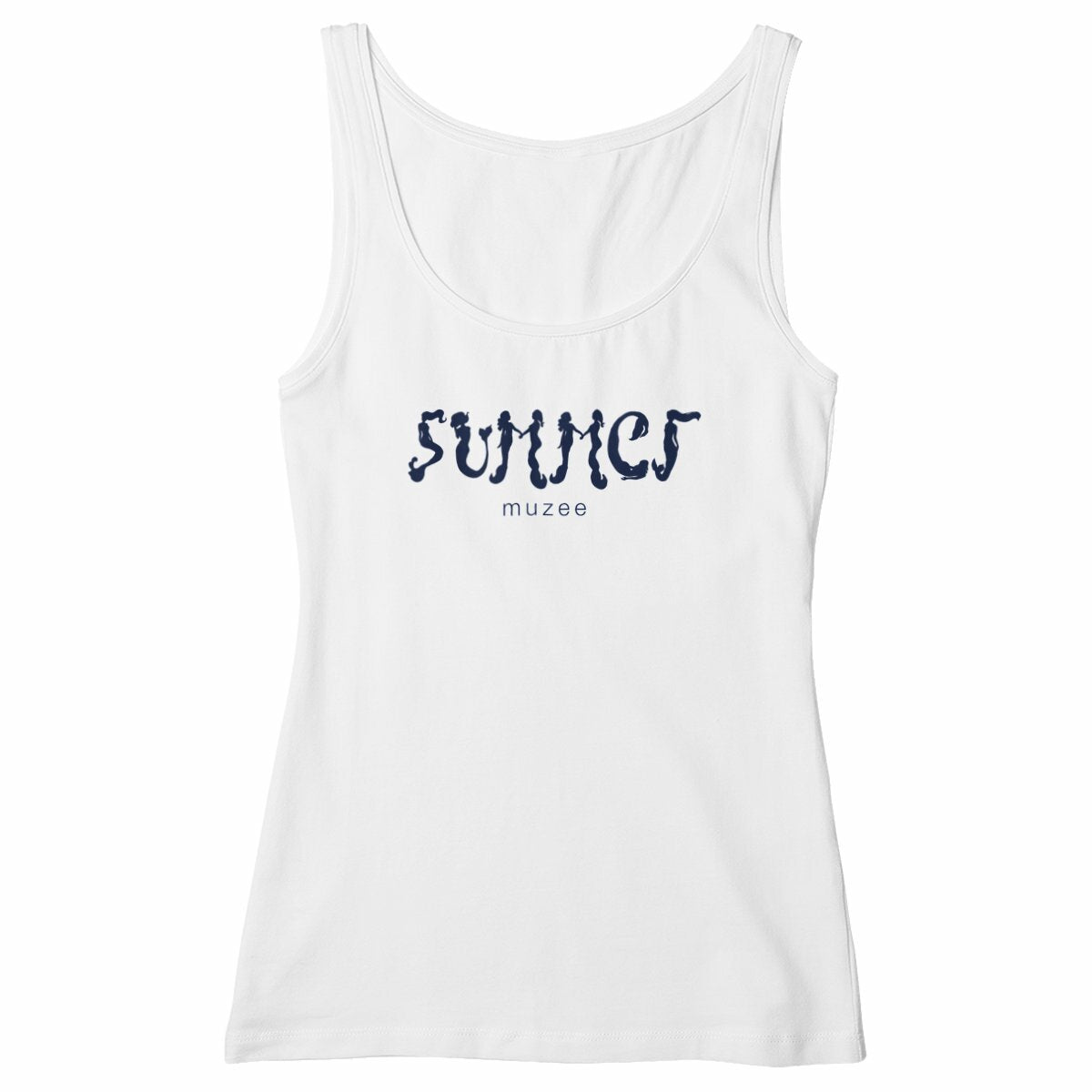 Summer Mermaid Tank Top — Organic Cotton, Fair Trade - front_white